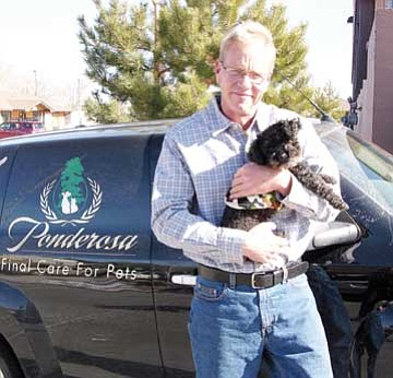 Submitted photo<br>
Russell Mann offers final care for pets across northern Arizona.