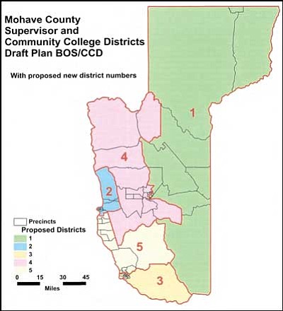 Mohave County District Map Public Gets To Air Views On Map | The Kingman Miner Miner | Kingman, Az