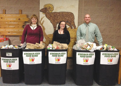 Kingman Photo: Cerbat Elementary School food drive | Kingman Daily ...