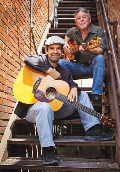 Courtesy photo<br>
Singer and songwriter Dave Nachmanoff, left, and fretless bass player Mike Lindauer perform Saturday, Jan. 11, at the Prescott Center for the Arts Stage Too. The show kicks off at 7:30 p.m.