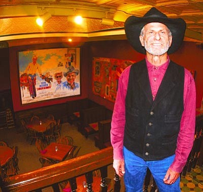 Owner Dave Michelson at the Palace Restaurant and Saloon Tuesday morning.