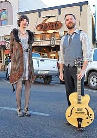 Matt Hinshaw/The Daily Courier<br>Tyler Miller and Gillian Howe of the band Tumbledown House will perform at this Saturday’s
Prescott Harvest Festival street fair.