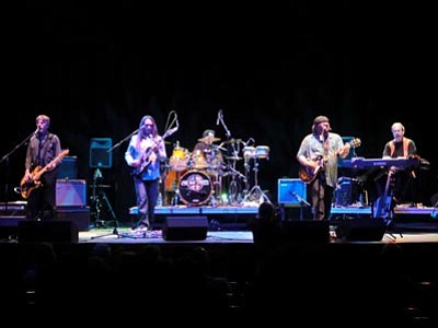 Courtesy photo<br>
Five Way Street performs the tunes of Crosby, StIlls, Nash and Young. Band members, from left, are Fred Coy, Joe Murphy, Mark Gallegos, Mike Serres, Karl Moeller.
