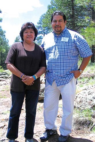 <i>HEEF courtesy photo</i><br>
Hopi Jewelers Verma "Sonwai" Nequatewa and Duane Maktima.