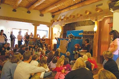 <i>MNA courtesy photo</i><br>
Museum docents can learn how to conduct activities such as puppet shows to teach children and adults about the land and people of the region.