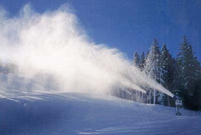 Submitted photo<br>
The possibility of machines using reclaimed water on Nuvatukyaovi (the San Francisco Peaks) to create artificial snow is quickly becoming a reality.