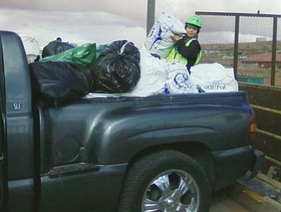 Submitted Photo<br>
The Boys and Girls club and volunteers took out of 14 truckloads of trash.