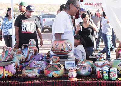 Art vendors from Hopi, Navajo and other tribes sell authentic Native art in all forms. Photo/Rosanda Suetopka Thayer