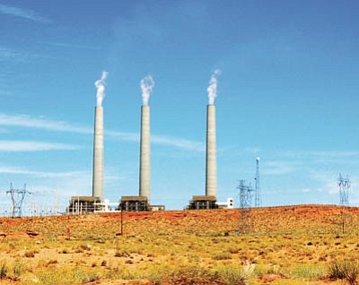 The EPA is proposing significant reductions in emissions from Navajo Generating Station near Page. Photo/R.J. Hall via Wikipedia Commons