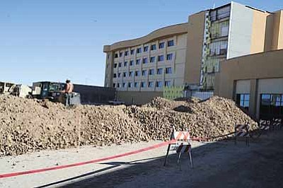 Crews continue work on Twin Arrows Casino 20 miles east of Flagstaff, Ariz. Gaming officials expect the casino to open in May. Submitted photo