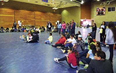 More than 60 Hopi youth attend a Hopi language workshop March 11. Photo/Kristin Harned