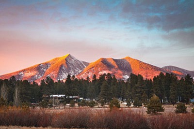 After a Jan. 7 Arizona Supreme Court decision, the Hopi Tribe can move forward with its attempts to block snowmaking with reclaimed water at the Snowbowl ski area located on the San Francisco Peaks.  Photo/Ryan Williams
