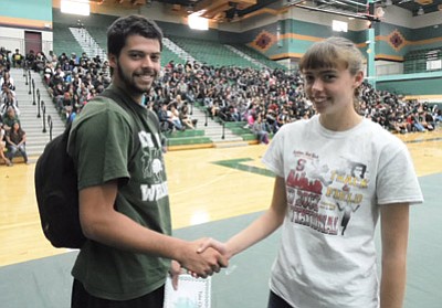 Wesley Loughran and Brianna Loughran are the 2014 Tuba City High School Co-Salutatorians. Photo/Rosanda Suetopka