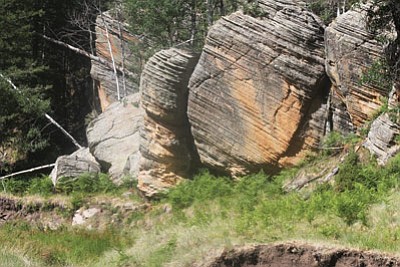Interesting boulders show up in Dane Canyon along the Barbershop Trail. Photo/Stan Bindell
