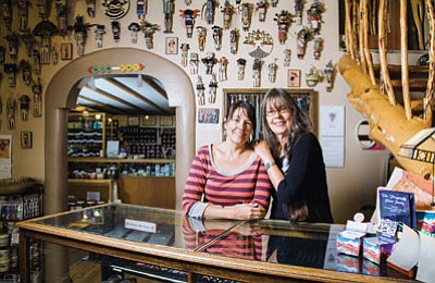 DeeAnn Tracy Brown (left) and Phyllis Hogan behind the counter at Winter Sun in downtown Flagstaff. Ryan Williams/NHO