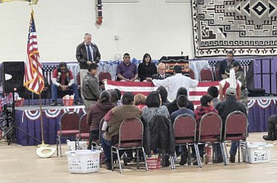 Shonto Preparatory School puts on a program Nov. 10 to honor area veterans. Submitted photo