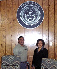 Reggie Curry and Shirley Peaches, members of Tuba City-Moencopi area Community Response Team (Courtesy photo).