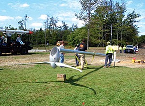Southwest Windpower’s SkyStream wind turbines are designed for residential use. This is one of 15 small wind turbines being installed at educational sites in Pennsylvania (Courtesy photo).
