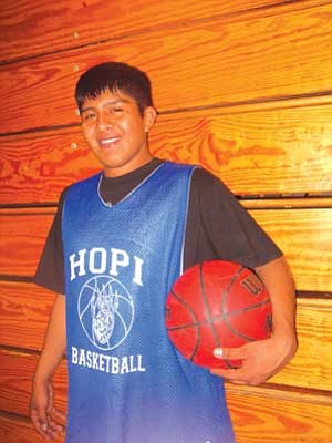 Hopi High's Xavier "Big X" Kewanyama (Photo by Stan Bindell/NHO).