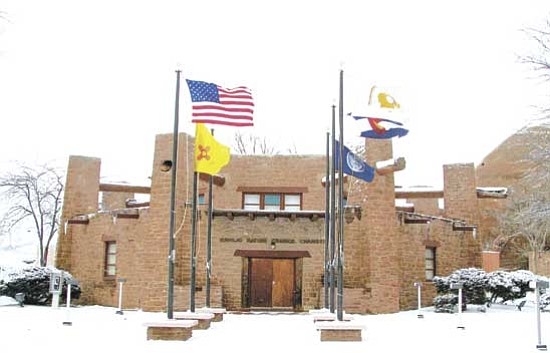 The Navajo Nation Council Chambers in Window Rock, Ariz.