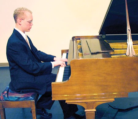 Nathanael Gross has been playing the piano for 13 years. He won first place in the Division II Piano in the PFAA scholarship competition.<br> 
Courtesy Photo