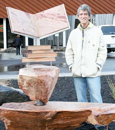 Artist Russell Marohnic’s “Windswept” was one of three installations this past year in the Art at the Center outdoor sculpture program. The deadline for entries is March 29.<br>
Tribune file photo/Sue Tone