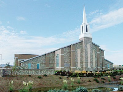 Courtesy Photo<br>
The public is invited to tour this new meetinghouse of The Church of Jesus Christ of Latter-day Saints from 3 to 6 p.m., Saturday, Sept. 8. The 21,000 square-foot church building, called a stake center, is located at 7073 Pronghorn Ranch Parkway in Prescott Valley. It will serve nearly 3,000 area Mormons living in Prescott Valley, Dewey-Humboldt, Chino Valley and Paulden. People of all ages, faiths and backgrounds are welcome.