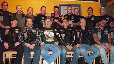An undated photo shows Iron Brotherhood Law Enforcement Motorcycle Club Whiskey Row Chapter members.<br>
Courtesy photo