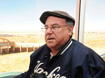 Gary Miller inspects Yavapai Downs prior to finalizing the purchase Dec. 10, 2012. Miller has put the property, which he purchased for $5.5 million, back on the market for $7.45 million.<br>
File photo courtesy Les Stukenberg/The Daily Courier