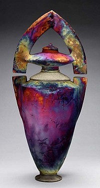 Raku artist Milne is considered to be a master.
