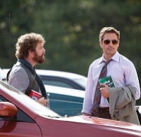Warner Bros./Melinda Sue Gordon<br>
Zach Galifianakis (left) and Robert Downey Jr. are an odd couple in the comedy Due Date.