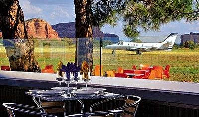 The Mesa Grill at the Sedona Airport has seating for 60.