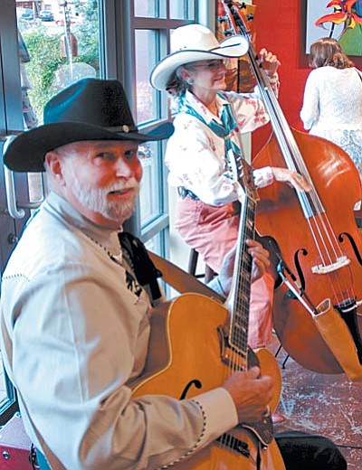 Local favorites Jack and Lisa Frost will be playing at Goldenstein Gallery in uptown Sedona.”