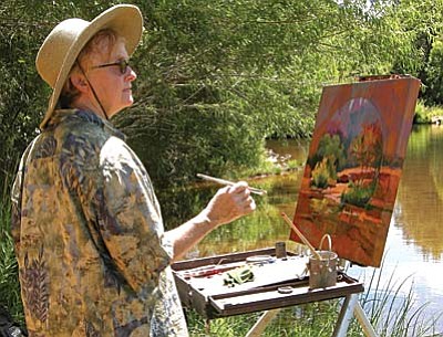 Sedona artist Susan Pitcairn will be signing her new book titled “Spirit of the Earth” during the Sept. 7 Art Walk at Gallery 527 in Jerome.