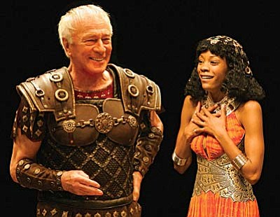 “Caesar and Cleopatra” is George Bernard Shaw's witty and seductive comedy about the relationship between a veteran Roman political strategist and an enchanting Egyptian teenage queen.