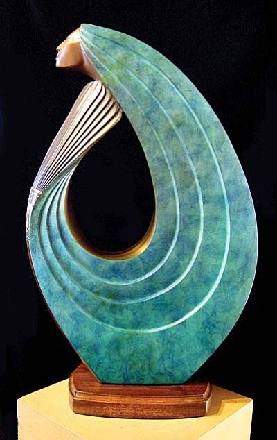 “Into the Sky” by Larry Yazzie, Limited Edition Bronze available at Turquoise Tortoise Gallery.