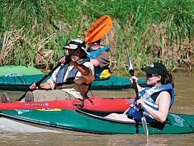 The Spring Heritage Pecan and Wine Festival will kick off with the third Annual Verde River Runoff at 10 a.m. Saturday, with a 10-mile canoe/kayak race on the Verde River from White Bridge to Beasley Flats. VVN file photo by Bill Helm