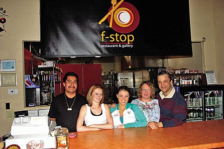 VVN/Philip Wright<br>
The F-Stop crew includes Poncho Arevalo-Cruz, left, Brianna Lawton, Kelsey Mallon, Debra Cohen and Rick Cohen.