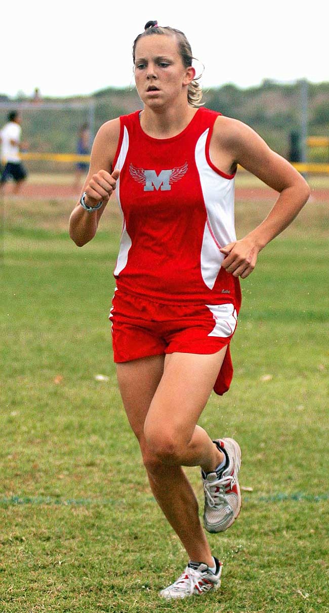 VVN/Matt Hinshaw
The first finisher for the Marauders at Mingus’ Invitational, Carly Blair.