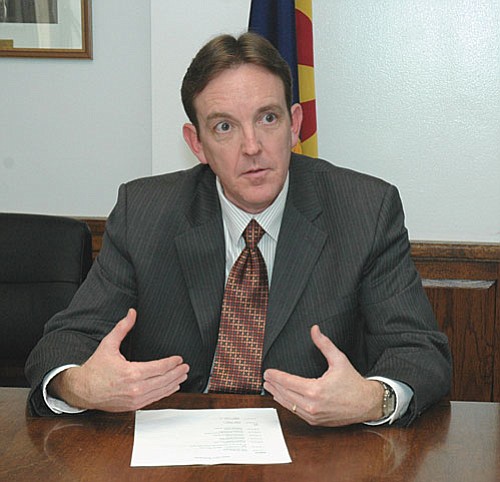 Capitol Media Services photo by Howard Fischer<br>
A former state senator from Prescott, Ken Bennett has been selected as secretary of state.