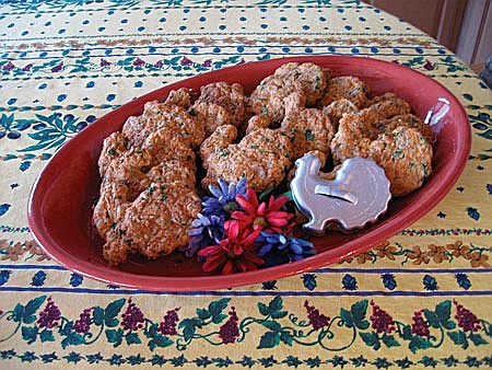 Turkey cookies: A great breakfast bar with lots of protein and carbs and not sweet like most snack bars.