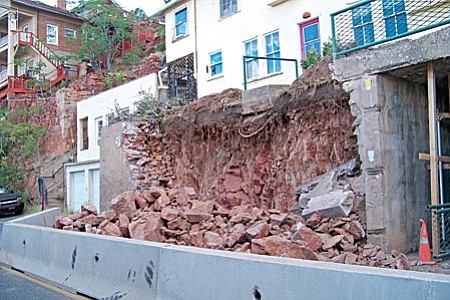 VVN/Jon Hutchinson
Work begins on Jerome Retaining Wall reconstruction.