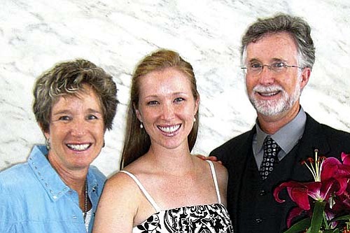 Tamara Bill Fernandes, center, joins her parents Dr. David and Jennette Bill, Sedona Dental Arts