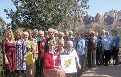 Cottonwood and Jerome chapters host P.E.O. Convention <br /><br /><!-- 1upcrlf2 -->May 14-16<br /><br /><!-- 1upcrlf2 -->The 79th Convention of Arizona State Chapter P.E.O. Sisterhood will be at the Phoenix East/Mesa Hilton in Mesa. Gayle Meltzer of Prescott will preside at the convention whose theme is &#8220;P.E.O. &#8211; Amazing Possibilities.&#8221; <br /><br /><!-- 1upcrlf2 -->Carol McDougald of Sedona has served as convention chairman; Jean Anne Morrow of Prescott as co-chairman; Sue Lidbeck of Cottonwood as secretary and Joan Renner of Prescott as treasurer.<br /><br /><!-- 1upcrlf2 -->The P.E.O. Sisterhood, founded Jan. 21, 1869, at Iowa Wesleyan College, Mount Pleasant, Iowa, is a philanthropic and educational organization interested in bringing to women increased opportunities for higher education through scholarships, grants, awards, loans and stewardship of Cottey College. There are approximately 6,000 local chapters in the United States and Canada with nearly 250,000 active members willing to assist women to achieve their highest aspirations.<br /><br /><!-- 1upcrlf2 -->For more information about &#8220;P.E.O. &#8211; Amazing Possibilities&#8221;, contact Margie Beach (928) 254-7087 or Sue Lidbeck at 634-3470 or visit: www.peointernational.org