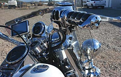 Always trying to make a good thing better, Robert Wilson has designed several brackets, linkage pieces and custom shift levers to his 2006 Harley Davison Heritage Softail.