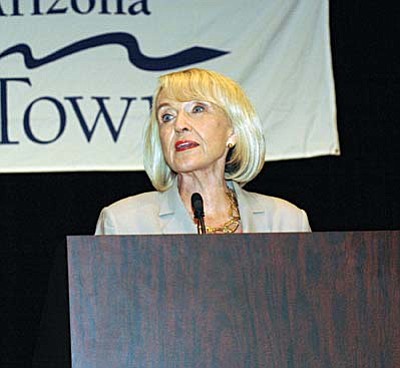 Gov. Jan Brewer: "This out-of-state group would like to use the courts to put a stop to an American custom in which people of every race, background and creed voluntarily come together to pray for strength, wisdom and guidance."