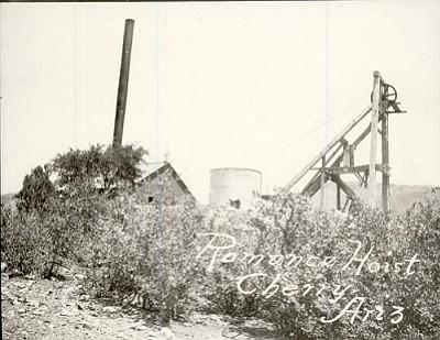 Camp Verde Historical Society<br>
One of the reason few companies are exploring the historic mining districts of Yavapai County is that much of the gold is locked up in veins containing sulfur, arsenic and other minerals that most smelter companies do not want to mess with.
