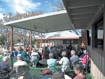 Around 50 people showed to get a picture of the current financial state of the Ranch House Restaurant and to a lesser extent the golf course at a special outdoor meeting of the Ranch House Coalition on Saturday.