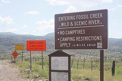 Access to the Fossil Creek Wild & Scenic River area has been limited as the U.S. Forest Service studies ways to properly manage the popular recreation area between Camp Verde and Strawberry. VVN/Raquel Hendrickson