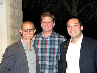 Cottonwood Brewing Co. partners, (from left) Richard Julian Wrubel, Robert D. Conlin Jr. and Suehiko Ono